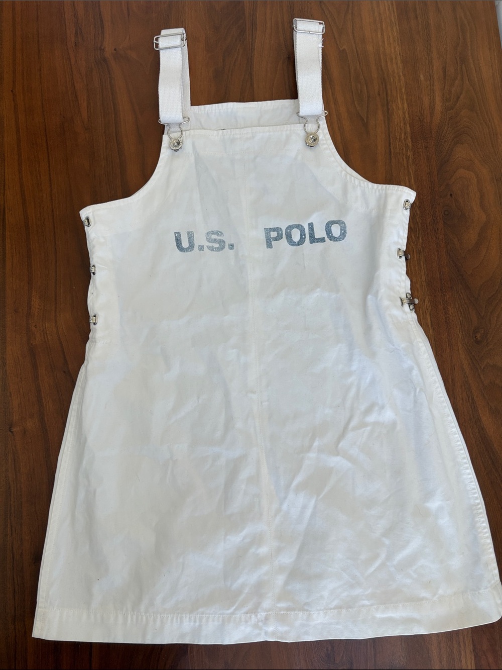 Vintage Ralph Lauren Polo Sport U.S. Polo Overall Dress Size 4 - Picture 2 of 7